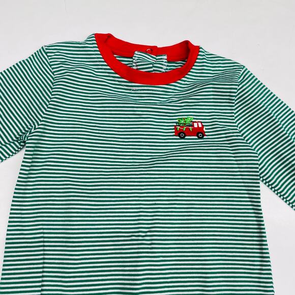 NWT Itsy Bitsy 18M Christmas Fire Truck Romper - Picture 3 of 4